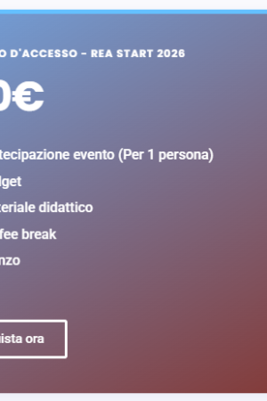 REA Start - Biglietto per l'evento del 23 Ottobre 2026